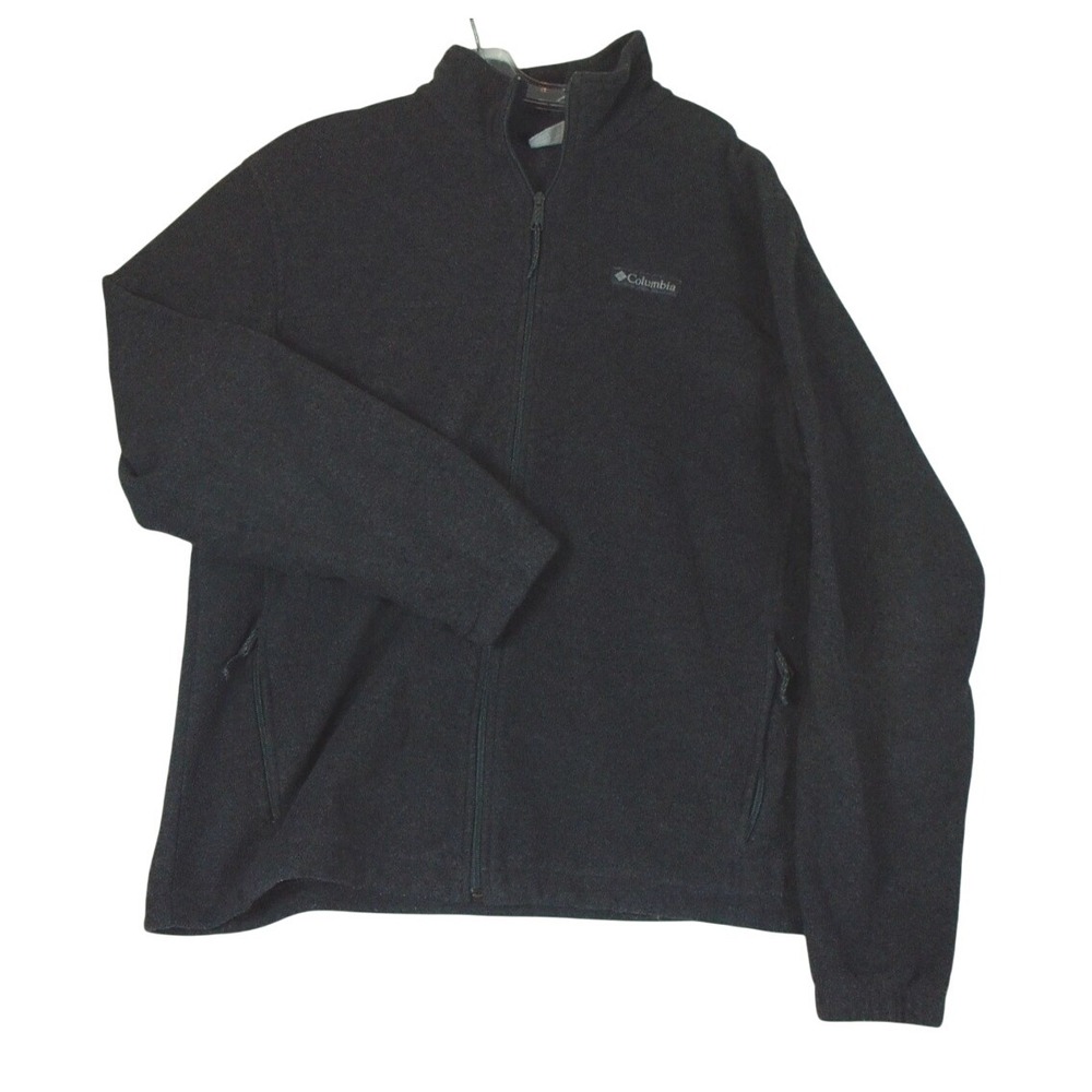 Columbia Pullover Sweater Mens Large Gray Quarter Zip‎ Outdoor Knit Casual